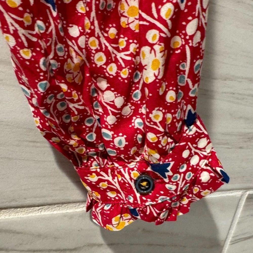 Maeve By Anthropologie Floral V-neck
Ruffle Blouse Size 4 - Picture 7 of 9